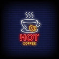 Hot Coffee Neon Sign Perfect for Cafes & Events