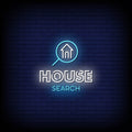 House Search Neon Sign Perfect For Business Environment