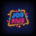 Job Fair Neon Sign Perfect For Office