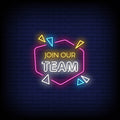 Join Our Team Neon Sign Perfect For Business Environment