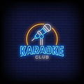 Karaoke Club Logo Neon Sign Perfect for Bars & Karaoke Nights