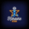 Karaoke Star Neon Sign Perfect for Bars & Events