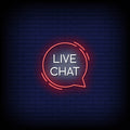 Live Chat Neon Sign