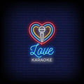 Love Karaoke Neon Sign Perfect for Bars & Karaoke Nights