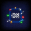Ok Neon Sign