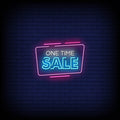 One Time Sale Neon Sign Perfect For Shop & Store
