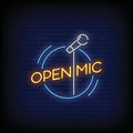 Open mic neon signs 32-34inches