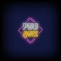 Pub Quiz Neon Sign Perfect for Bars & Quiz Nights