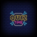 Quiz Time Neon Sign