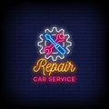 Repair Car Service Neon Sign