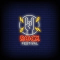 Rock Festival Neon Sign