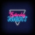 Saturday Night Neon Sign Perfect for Bars & Events