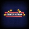 Shop Now Neon Sign
