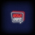 Sold Out Neon Sign Perfect For Shop & Store