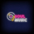 Soul Music Neon Sign Perfect for Bars & Music Events