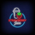 Strawberry Juice Neon Sign Perfect for Bars & Events