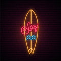 Surfboard Neon Sign