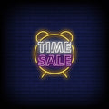 Time Sale Neon Sign Perfect For Shop & Store