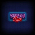 Vegas Live Neon Sign