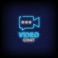 Video Chat Neon Sign