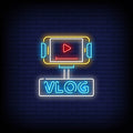 Vlog Neon Sign