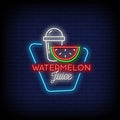 Watermelon Juice Neon Sign Perfect for Bars & Events