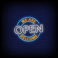 We Are Open Neon Sign Perfect for Businesses & Events