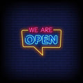 We Are Open Neon Sign Perfect for Businesses & Events