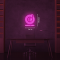 Digital Vynil Neon Sign - Neon Pink Aesthetic