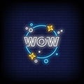 Wow Neon Sign